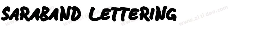 Saraband Lettering字体转换